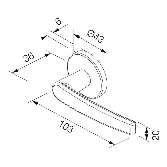 FECHADURA EXTERNA CONCEPT ROSETA CROMADO 401E CR PADO