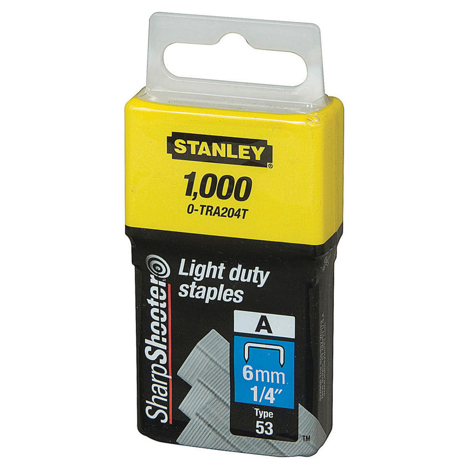 GRAMPO PARA GRAMPEADOR MANUAL 1/4'' TR40 TRA204T 1000 PEÇAS STANLEY