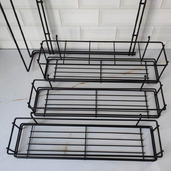 PORTA GARRAFAS/LATAS TRIPLO LATERAL PRETO 0181 SCHMITT