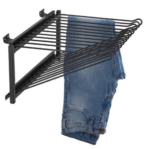 CALCEIRO DESLIZANTE TUBOLAR LATERAL PARA 12 CALÇAS 380X220X45 0229 PRETO SCHMITT