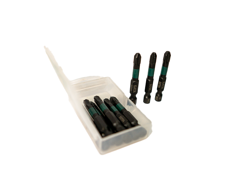 JOGO DE BITS DE IMPACTO PHILLIPS 3" 50MM COM 10 PEÇAS ST59704 SATA
