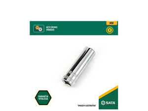 SOQUETE SEXTAVADO LONGO 1/2" 14MM ST13405SC SATA