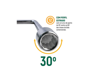 CHAVE DE BIELA 19MM ST47522 SATA