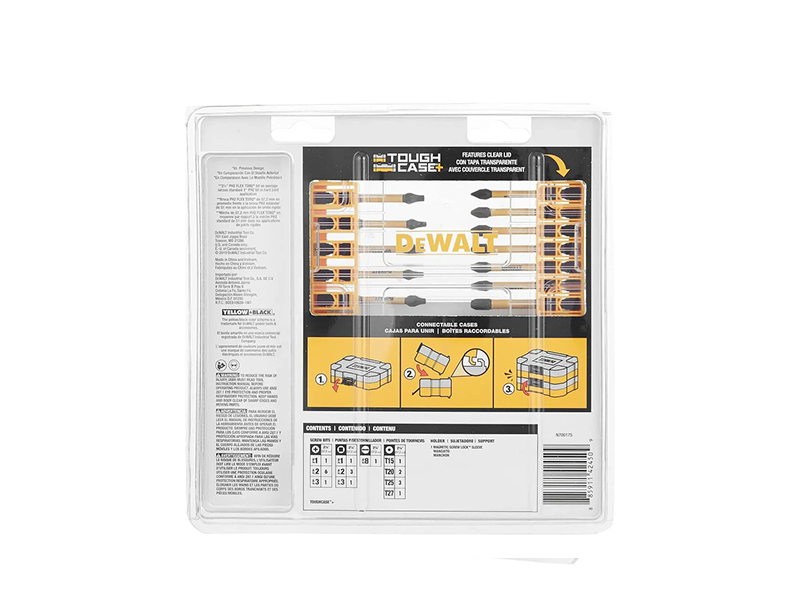 JOGO DE BITS PHILIPS FLEXTORQ COM 22 PEÇAS DWA2FTS22IR DEWALT