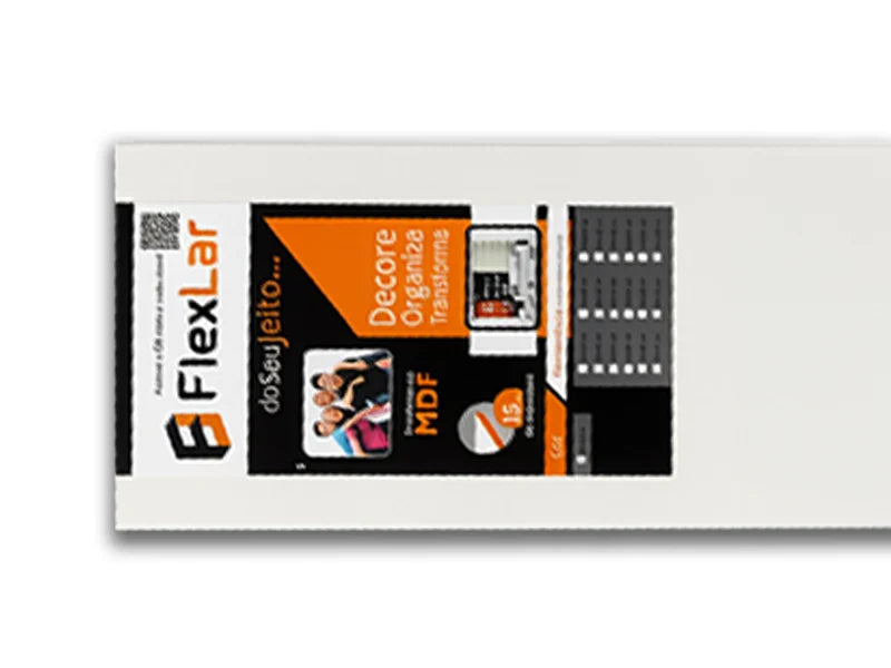 PRATELEIRA FLEXLAR BRANCO 90X20X15MM