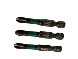 JOGO DE BITS DE IMPACTO PHILLIPS 3" 50MM COM 10 PEÇAS ST59704 SATA
