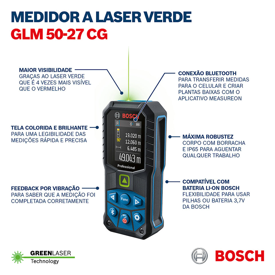 TRENA A LASER GLM 50-27CG 0601072U00 BOSCH
