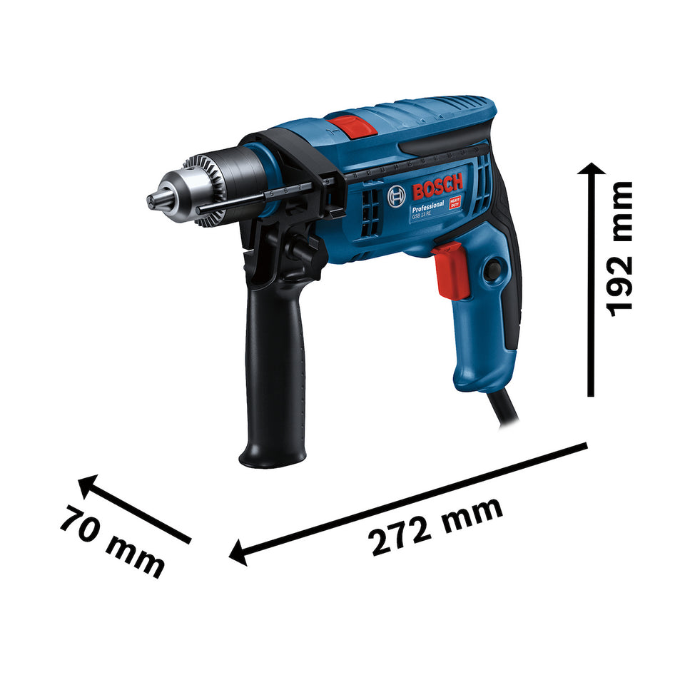 FURADEIRA DE IMPACTO 1/2" GSB13RE 750W SEM MALETA 06012B80E0 BOSCH