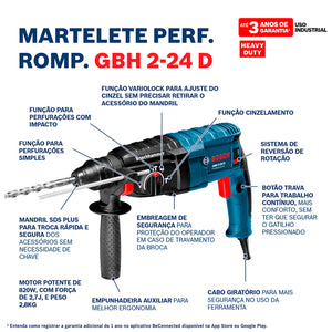 MARTELO PERF.ROMP. GBH 2-24D 06112A02E7