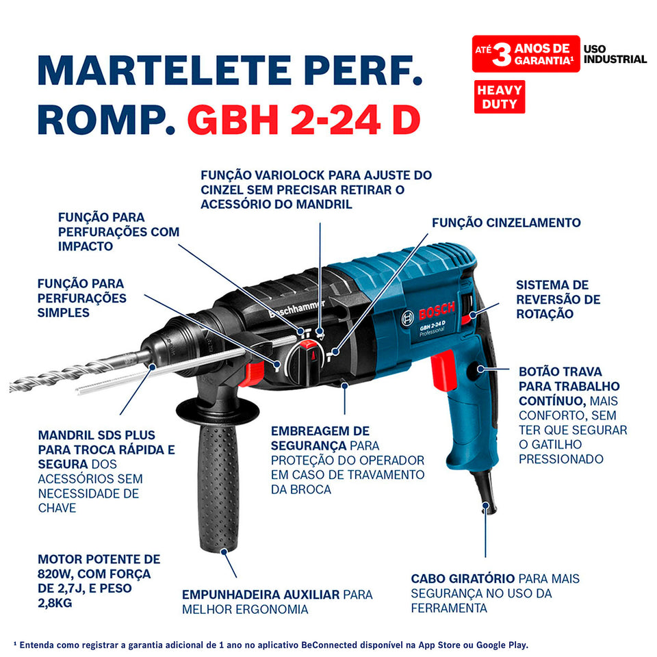 MARTELO PERF.ROMP. GBH 2-24D 06112A02E7