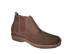 BOTINA DE COURO NOBUCK CAFÉ 1003  Nº41 RAÇA BOOTS