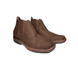 BOTINA DE COURO NOBUCK CAFÉ 1003  Nº41 RAÇA BOOTS