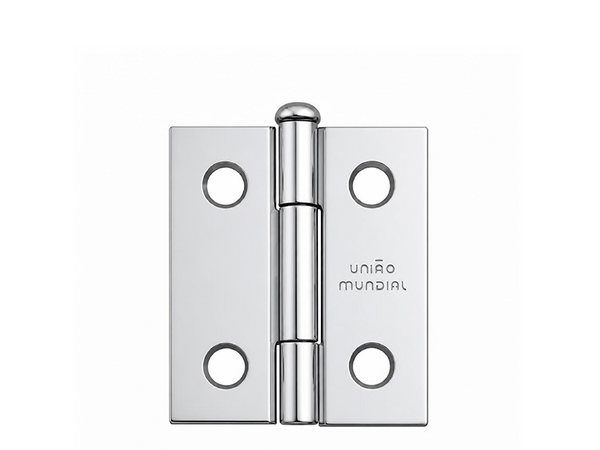 DOBRADIÇA 1.1/2" X 1.5/16" PINO BOLA CROMADO 621404 UNIÃO MUNDIAL