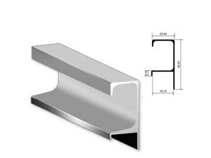 PUXADOR 5039-SP46 30MM 6 METROS PAUMA
