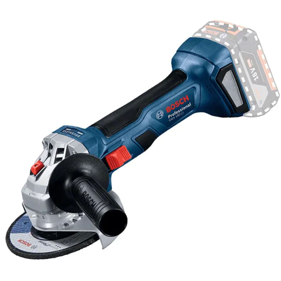ESMERILHADEIRA ANGULAR BATERIA 18V GWS180LI 06019H90E0 SEM BATERIA SEM CARREGADOR BOSCH