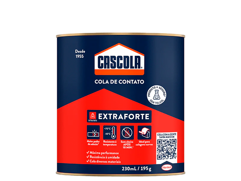 COLA DE CONTATO CASCOLA EXTRA 195GR SEM TOLUOL