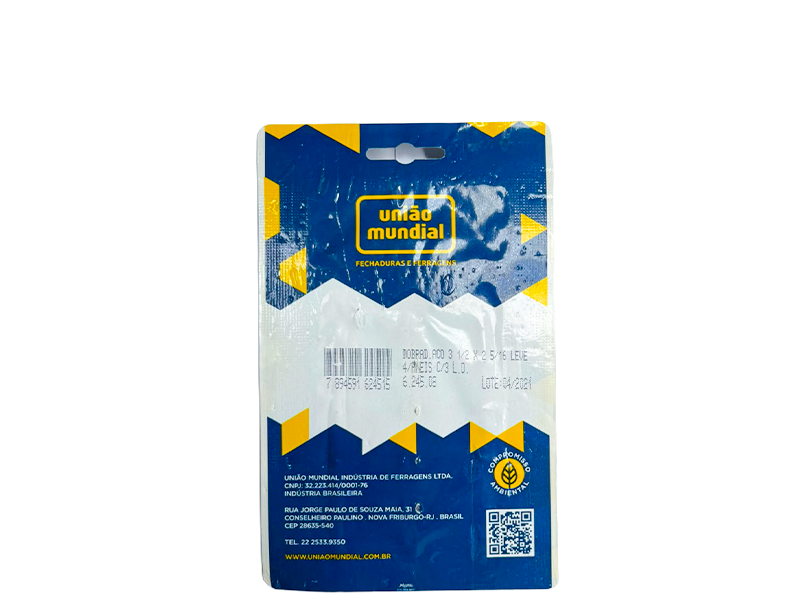 DOBRADIÇA 3.1/2" FLO 624508 UNIÃO MUNDIAL