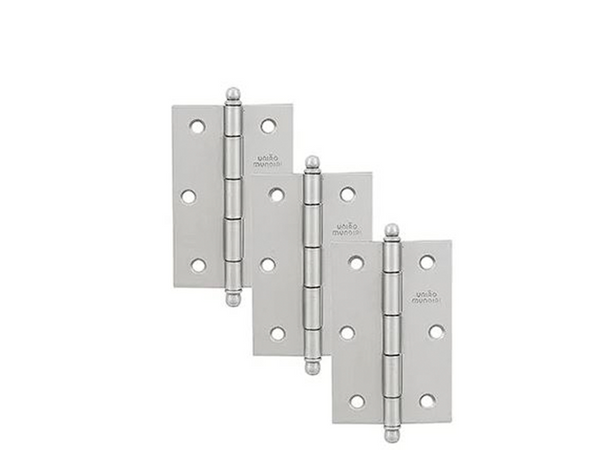 DOBRADIÇA 2.1/2" ESCOVADO 622512 UNIÃO MUNDIAL