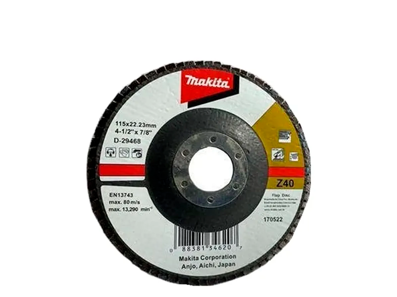 DISCO FLAP 4.1/2" GRÃO 40 D-29468 MAKITA
