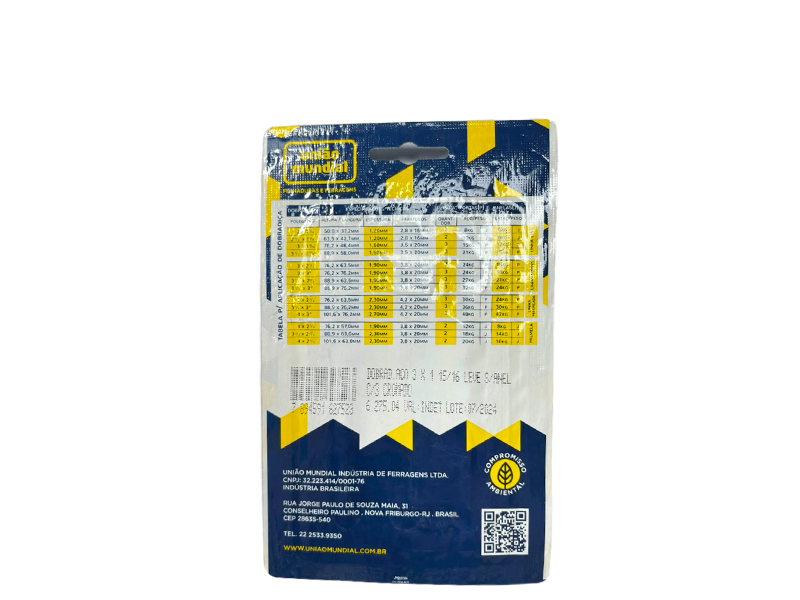 DOBRADIÇA 3" FCR 627504 UNIÃO MUNDIAL