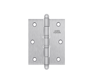 DOBRADIÇA AÇO 3" X 2.1/2" ESCOVADO ACETINADO COM ANEL 620112 UNIÃO MUNDIAL