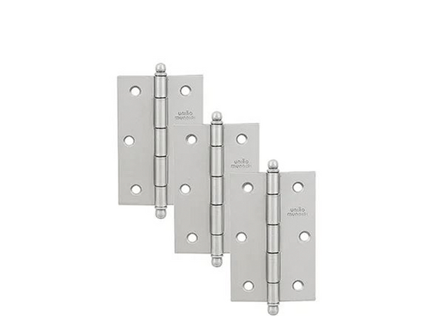 DOBRADIÇA 3.1/2" ESCOVADO 620512 UNIÃO MUNDIAL