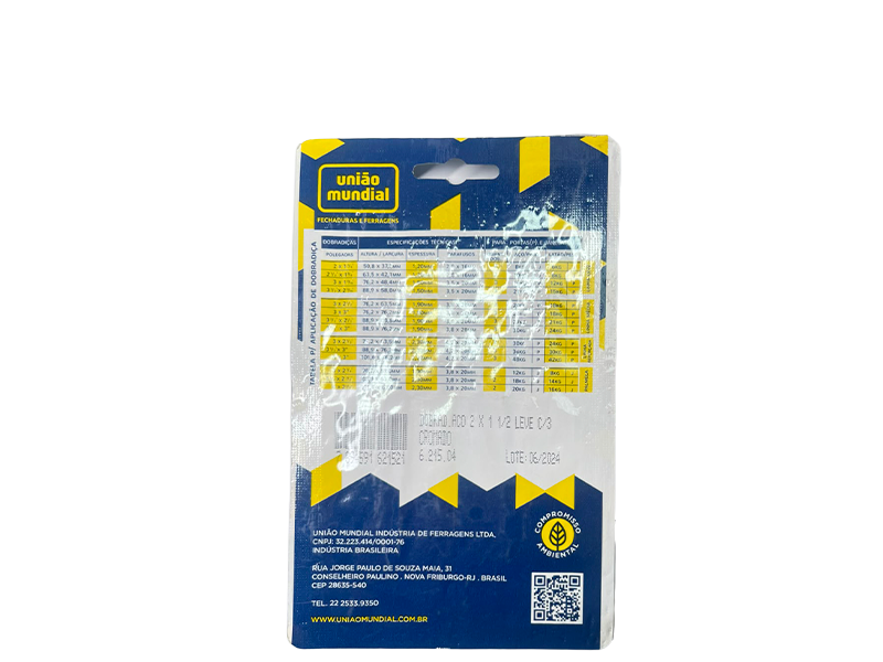 DOBRADIÇA 2" FCR 621504 UNIÃO MUNDIAL