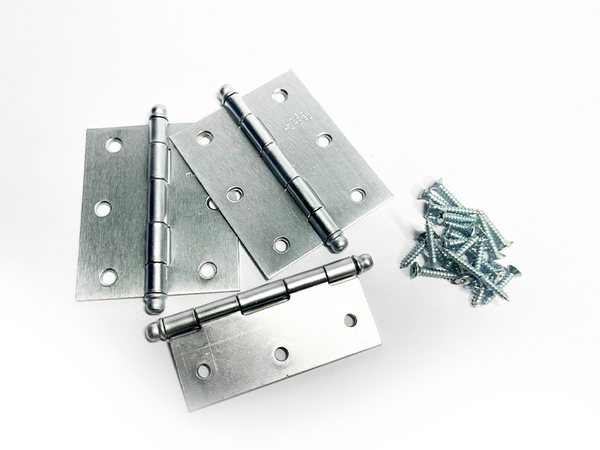 DOBRADIÇA AÇO LEVE 3"X2.1/2" SEM ANEL ESCOVADO COM 3 UNIDADES 621712 UNIÃO MUNDIAL