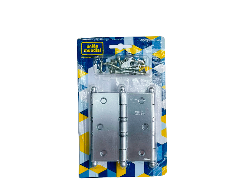 DOBRADIÇA 3.1/2" X 3" FCA 620411 COM ANEL UNIÃO MUNDIAL