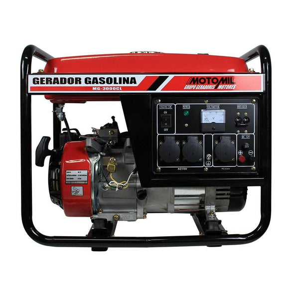 GERADOR GASOLINA 3,0KVA MONOFÁSICO MG3000CL MOTOMIL