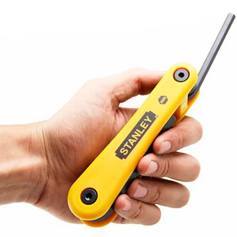 JOGO DE CHAVES HEXAGONAIS CANIVETE COM 07 PEÇAS 69-262 STANLEY