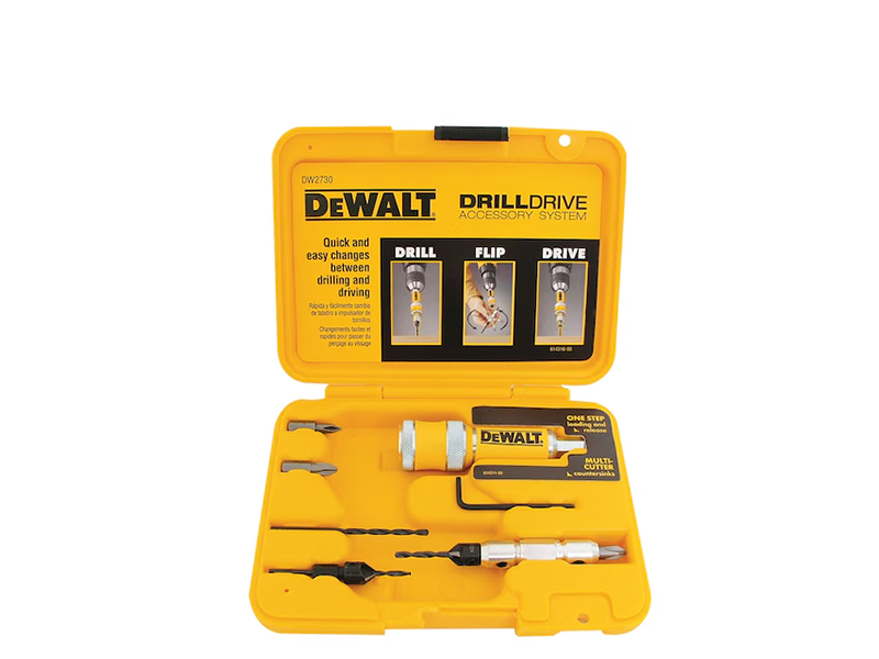 KIT DE FURAR E PARAFUSAR COM 8 PEÇAS DW2730 DEWALT