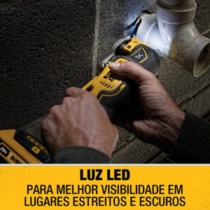 MULTI FERRAMENTAS OSCILANTE 20V MAX BRUSHLESS DCS356B SEM CARREGADOR E SEM BATERIA DEWALT
