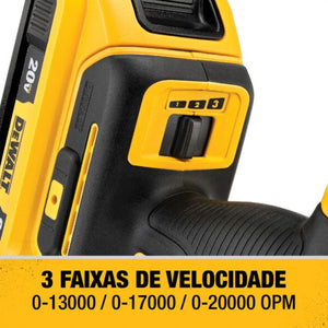 MULTI FERRAMENTAS OSCILANTE 20V MAX BRUSHLESS DCS356B SEM CARREGADOR E SEM BATERIA DEWALT