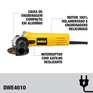 ESMERILHADEIRA ANGULAR 4.1/2" DWE4010 750W 220V DEWALT