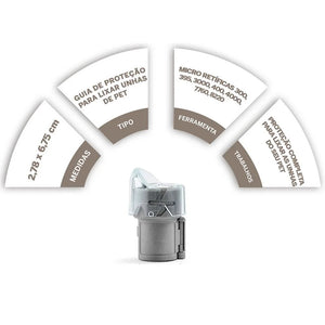 KIT PET GROOMING PARA MICRO RETÍFICA 2615PG0001 DREMEL