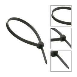 ABRAÇADEIRA DE NYLON PRETA 10CM COM 100 PEÇAS 2815100101 VONDER