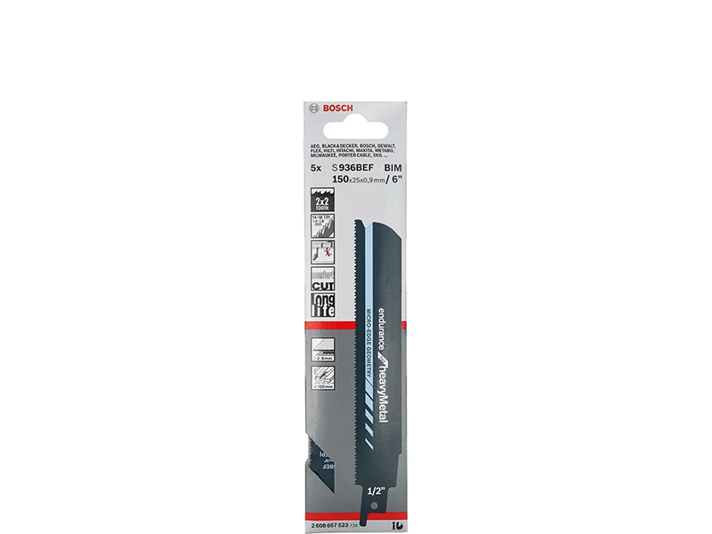 LÂMINA DE SERRA SABRE 6" 150MM 5 PEÇAS S936BEF 2608657523 BOSCH