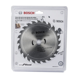DISCO DE SERRA CIRCULAR PARA MADEIRA ECO 7.1/4" 24 DENTES 2608644329 BOSCH