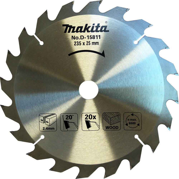 DISCO DE SERRA CIRCULAR 235MM 20 DENTES D-15811 MAKITA