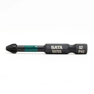JOGO DE BITS DE IMPACTO N2 X 50MM COM 10 PEÇAS ST59703 SATA