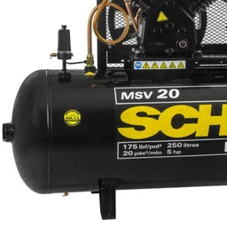 COMPRESSOR SCHULZ MSV20MAX/250 5CV TRIFÁSICO