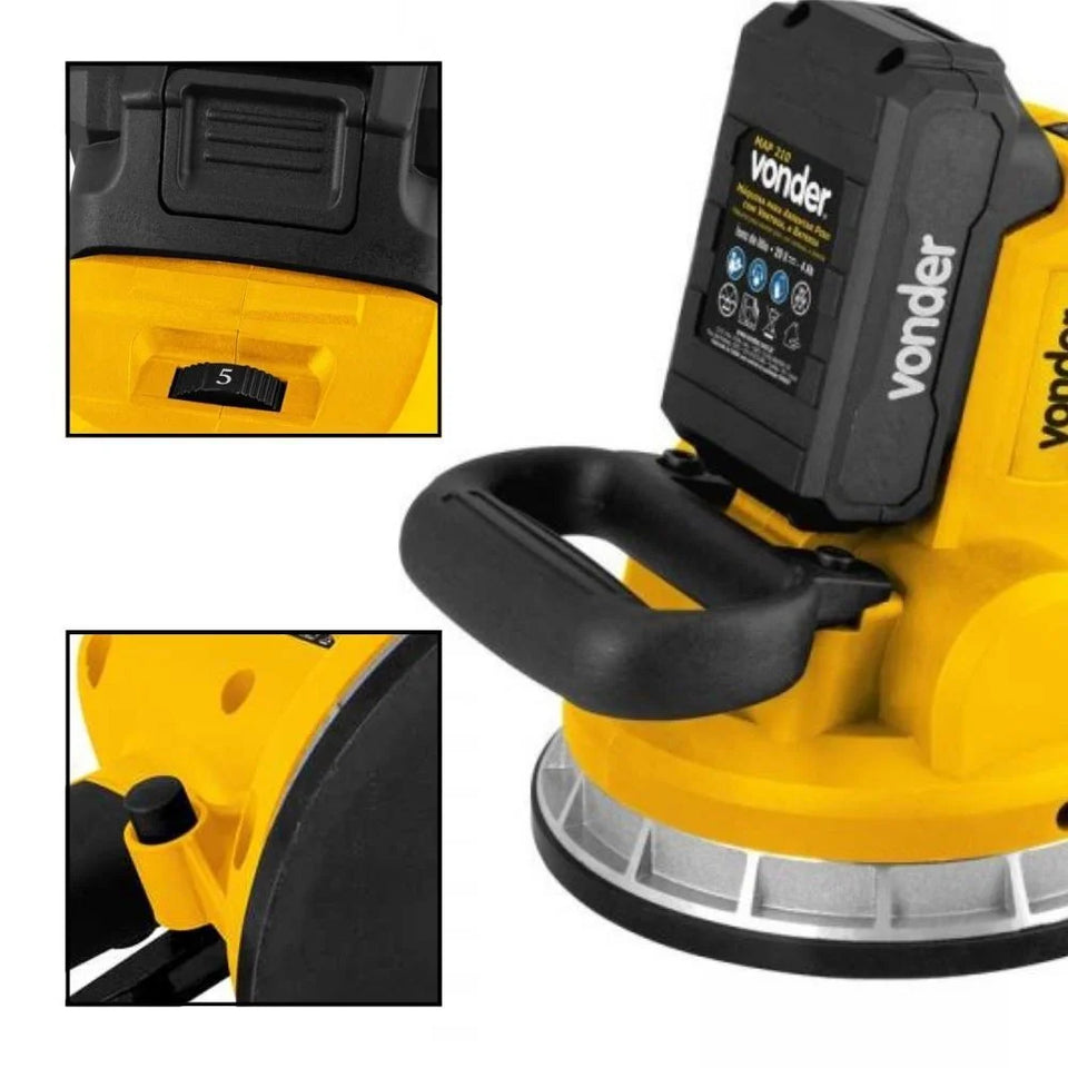 MÁQUINA DE ASSENTAR PISO 20V MAP210 COM VENTOSA VONDER