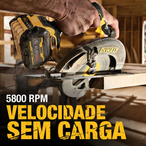 SERRA CIRCULAR 7.1/4" 60V DCS578B SEM BATERIA DEWALT