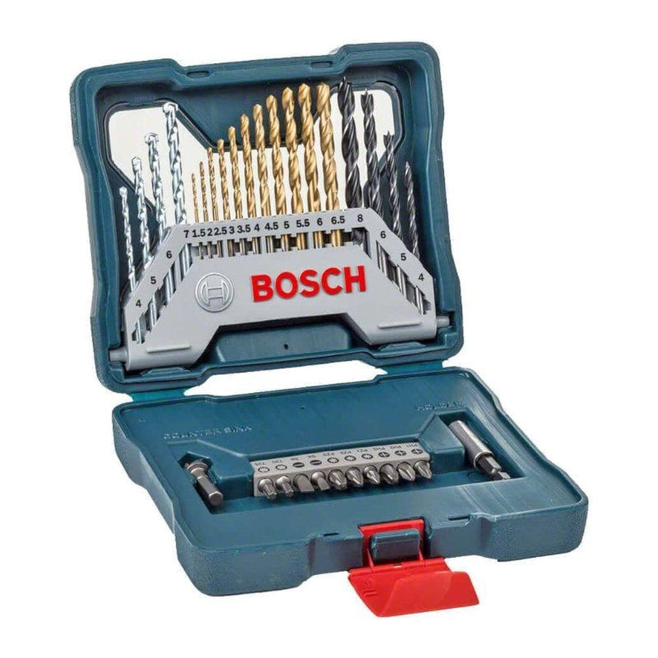 KIT PONTAS E BROCAS EM TITÂNIO X-LINE COM 30 UNIDADES 2607017401 BOSCH