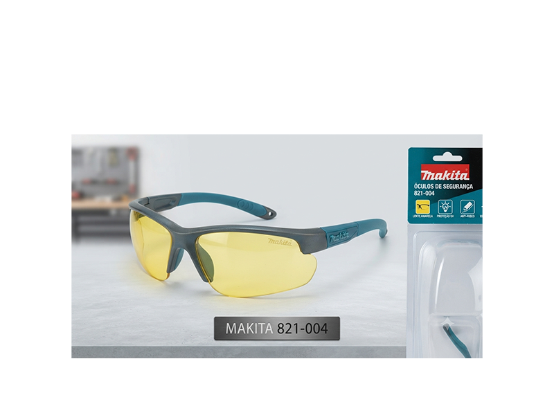 ÓCULOS DE SEGURANÇA AMARELO 821-004 MAKITA