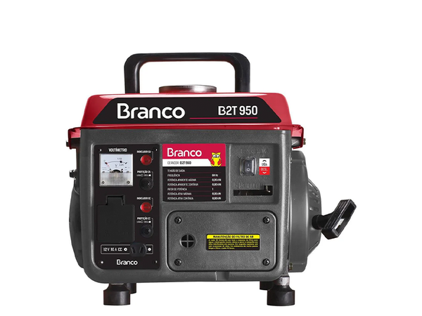 GERADOR DE ENERGIA A GASOLINA B2T 950T 90304063 BRANCO
