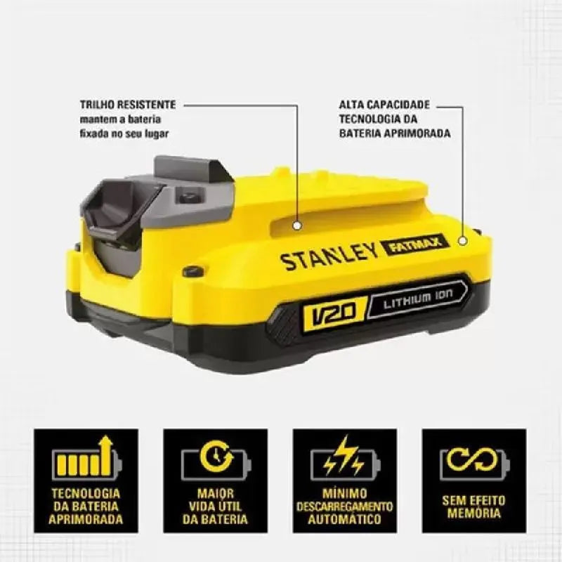 BATERIA 20V LI-ION 2AH SB202 STANLEY