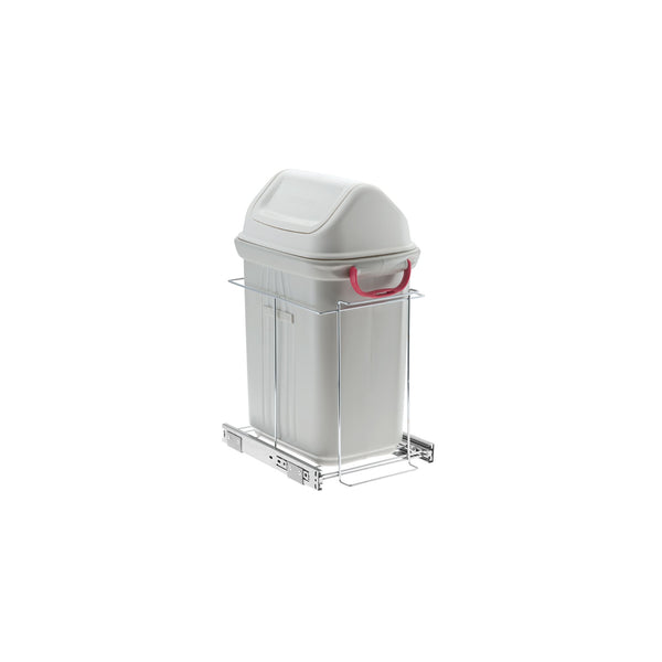 LIXEIRA DESLIZANTE SEM BLINDAGEM CESTO 19LT 240X525X440MM 2700 CROMADO SCHMITT