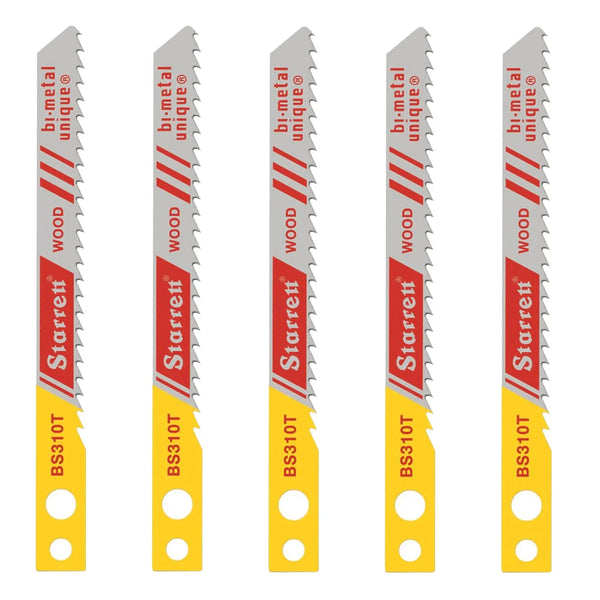 LÂMINA DE SERRA TICO-TICO PARA MADEIRA 5 PEÇAS BS310T STARRETT